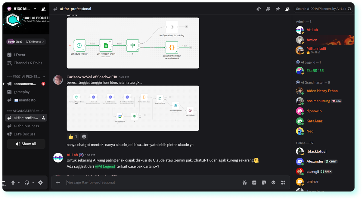 1001 AI Pioneers Discord
